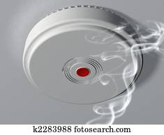Activating a smoke alarm Activating a smoke alarm