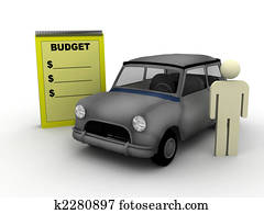 budget, für, a, auto