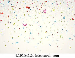 colorful confetti on white colorful confetti on white