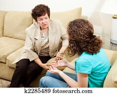 escutar, para, adolescente