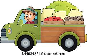 Farm Truck Clipart | Our Top 1000+ Farm Truck EPS Images | Fotosearch