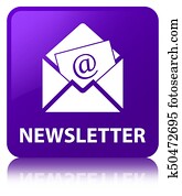 Newsletter purple square button Newsletter purple square button