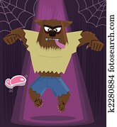 Werewolf halloween character Werewolf halloween character