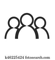 קבץ, אנשים, איקון