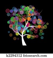 kunst, baum, fantasie kunst, baum, fantasie