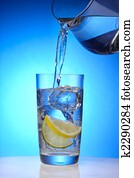 Refreshing glass of water