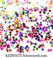 Star shaped confetti  
