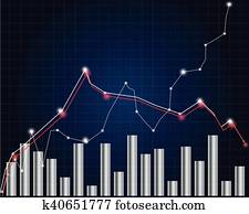 Stock market chart Stock market chart