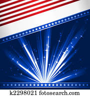 Stylised USA flag Stylised USA flag