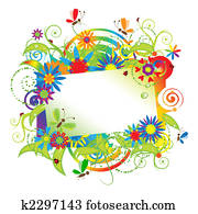 Summer dreams, greeting card