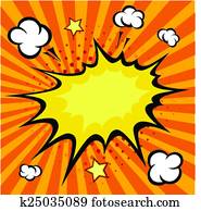 Comic book explosion, vector illustration Comic book explosion, vector illustration