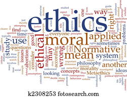 Ethics word cloud Ethics word cloud