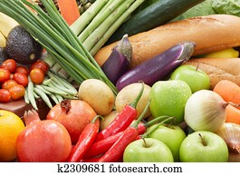 healthy foods background
