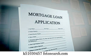 Pop art mortgage loan illustration