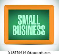 small business sign message illustration design small business sign message illustration design