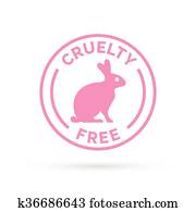 אכזריות, חינם, איקון, עצב, עם, ורוד, שפן של שפן, וקטור, סמל