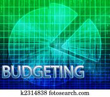 Financial budgeting illustration