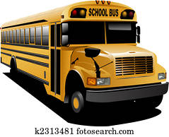 gelb, schule, bus., vektor, abbildung gelb, schule, bus., vektor, abbildung
