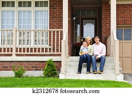 Happy family at home Happy family at home