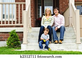 Happy family at home Happy family at home