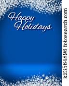 Happy Holidays Winter Background Happy Holidays Winter Background