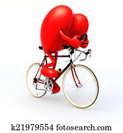 heart riding a bicycle heart riding a bicycle