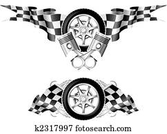 Sports Race Emblems - first set Sports Race Emblems - first set