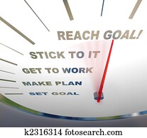 מד מהירות, -, להגיע, שלך, מטרה