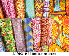 African fabrics from Ghana, West Africa