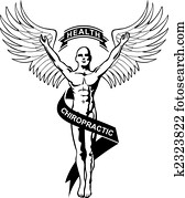 chiropraktik, symbol chiropraktik, symbol
