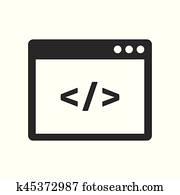 Custom coding icon Custom coding icon