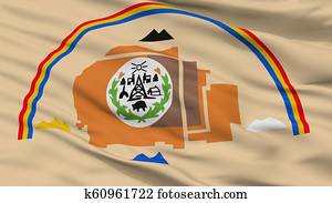 Navajo Indian Flag Closeup View Navajo Indian Flag Closeup View