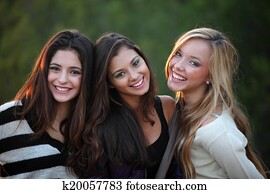 smiling teens with beautiful white teeth smiling teens with beautiful white teeth
