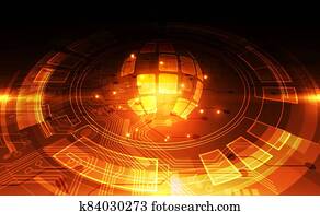 vector digital global technology concept, abstract background vector digital global technology concept, abstract background