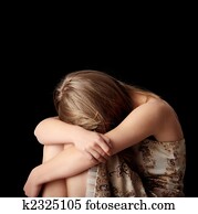 Young woman depression
