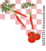 גזרים, ו, עגבניות