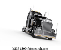 Black heavy truck Black heavy truck