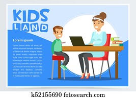 Boy in pediatrician office measuring body temperature