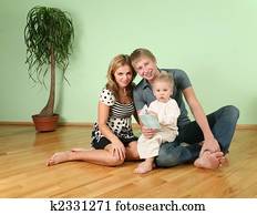 family sit in the room on floor 2 family sit in the room on floor 2