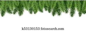 Clipart of , border, oak branch, vine, tree, u10954943 - Search Clip