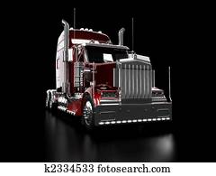 Red heavy truck Red heavy truck