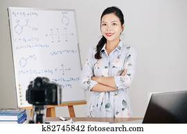Teacher hosting online class Teacher hosting online class