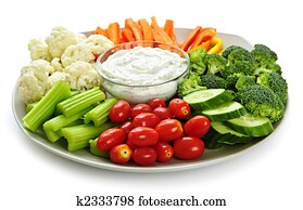 Vegetables and dip