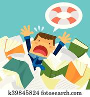 浸ること, 中に, 仕事