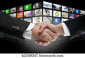 Futuristic Digital Age TV and Channels Background Futuristic Digital Age TV and Channels Background