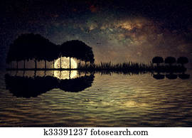 guitar island moonlight