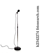 Microphone on a stand Microphone on a stand
