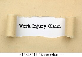 Work injury claim Work injury claim