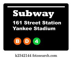 Yankee Stadium subway sign Yankee Stadium subway sign