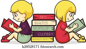 enfants, lecture, livres